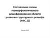 Схема геоморфологического дешифрирования области развития структурного рельефа