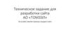 Техническое задание для разработки сайта АО «ТОМЗЭЛ