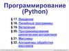 Программирование (Python)