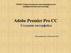 Adobe Premier Pro CC. Создание интерфейса