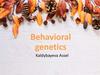 Behavioral genetics