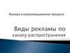 Виды рекламы по каналу распространения