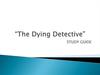 The dying detective study guide. Sherlock Holmes’s