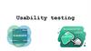 Usability testing