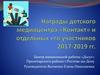 Награды детского медиацентра «Контакт» и отдельных его участников 2017-2019 годы