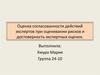 Оценка согласованности действий экспертов при оценивании рисков и достоверность экспертных оценок