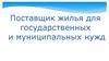 Поставщик жилья для государственных и муниципальных нужд