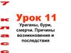 Ураганы, бури, смерчи. Причины возникновения и последствия