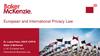 Feiler European and International Privacy Law 1