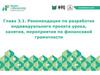 Рекомендации по разработке индивидуального проекта урока, занятия, мероприятия по финансовой грамотности