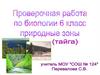 Тайга. Проверочная работа. 6 класс