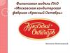 Финансовая модель ПАО «Московская кондитерская фабрика «Красный Октябрь»