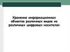 Хранение информационных объектов различных видов на цифровых носителях