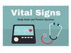 Vital signs Vital signs