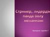 Стримерлер - электрлік тесіп өтудің алдында атмосфералык қысым астында күшті электр өрісінде орналасқан газда кұралатын жіңішке