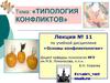 Типология конфликтов