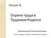 Охрана труда в Трудовом Кодексе