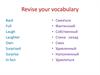 Revise your vocabulary
