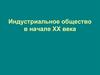 Индустриальное общество в начале XX века