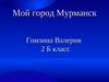 Мой город Мурманск