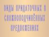 Виды придаточных в сложноподчиненных предложениях