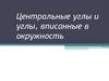 Центральные углы и углы, вписанные в окружность
