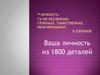Ваша личность из 1800 деталей