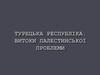 Турецька республіка. Витоки Палестинської проблеми
