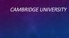 Cambridge university