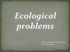 Ecological problems