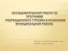 Исследовательская работа по программе «Рекреационный туризм в Кусинском муниципальном районе»