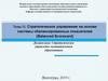 Стратегическое управление на основе системы сбалансированных показателей (Balanced Scorecard). Лекция 11