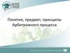Понятие, предмет, принципы арбитражного процесса