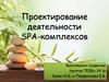 Проектирование деятельности SPA-комплексов