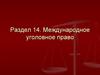 Международное уголовное право
