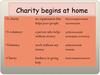 Charity begins at home