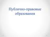 Публично-правовые образования в гражданских правоотношениях
