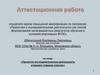 Аттестационная работа. Проектно-исследовательская деятельность учащихся старших классов