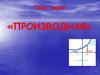 Определение производной
