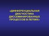 Дифференциальная диагностика диссеминированных процессов в легких