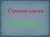 Строение клетки