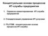Концептуальная основа процессов ИТ-службы предприятия. (Лекция 2)