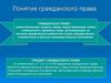 Понятие гражданского права