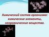 Химический состав организма: химические элементы, неорганические вещества
