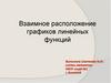 Взаимное расположение графиков линейных функций