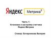 Установка и настройка счетчика. Яндекс. Метрика