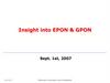 Insight into Epon & Gpon