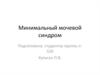 Минимальный мочевой синдром