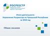 Итоги деятельности Управления Росреестра по Чувашской Республике за 2018 год