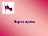 Нормы права